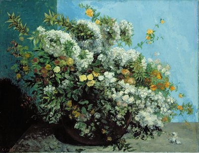 Flowering Branches and Flowers, 1855 by Gustave Courbet